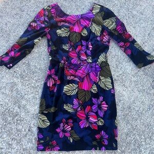 Trina Turk Vibrant Floral Long Sleeve Dress